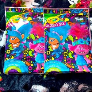 Crayola Jumbo Coloring Pack (2) Bundle New 14”X9”